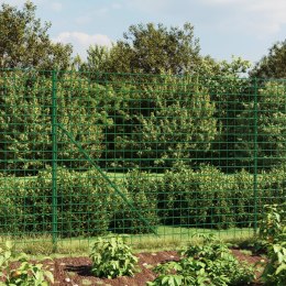 VidaXL Ogrodzenie z siatki, z kotwami, zielone, 2,2x10 m