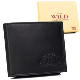 Cienki portfel męski ze skóry naturalnej — Always Wild Lumarko!