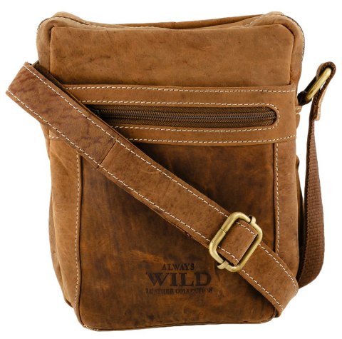 Męska listonoszka z bydlęcej skóry naturalnej — Always Wild Lumarko!