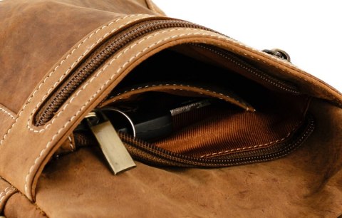 Męska listonoszka z bydlęcej skóry naturalnej — Always Wild Lumarko!