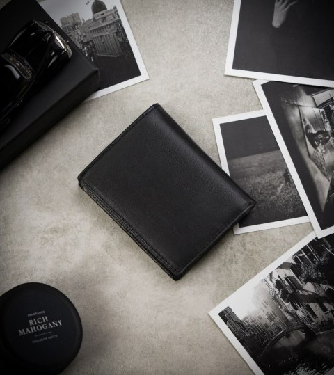 Skórzany Portfel Męski Z Kieszonką Na Suwak Lumarko!