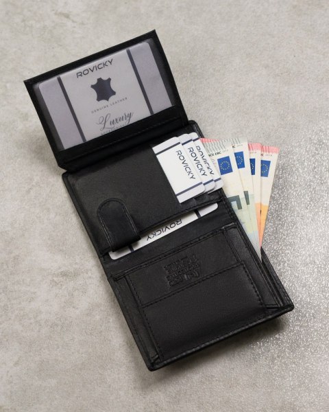 Skórzany Portfel Męski Z Kieszonką Na Suwak Lumarko!