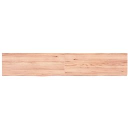Półka, jasnobrązowa, 160x30x6 cm, lite drewno dębowe Lumarko!