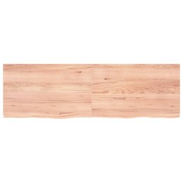 Półka, jasnobrązowa, 160x50x4 cm, lite drewno dębowe Lumarko!