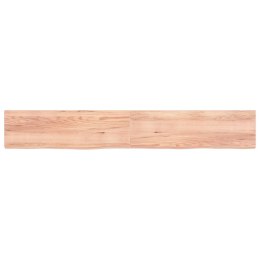 Półka, jasnobrązowa, 200x30x4 cm, lite drewno dębowe Lumarko!