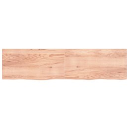 Półka, jasnobrązowa, 200x50x4 cm, lite drewno dębowe Lumarko!