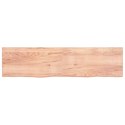 VidaXL Półka, jasnobrązowa, 200x50x6 cm, lite drewno dębowe
