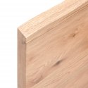 Półka, jasnobrązowa, 220x40x4 cm, lite drewno dębowe Lumarko!