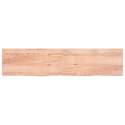 Półka, jasnobrązowa, 220x50x6 cm, lite drewno dębowe Lumarko!