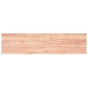 VidaXL Półka, jasnobrązowa, 160x40x4 cm, lite drewno dębowe