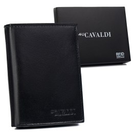 Skórzany portfel na karty i ochroną RFID Protect — Cavaldi Lumarko!