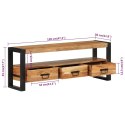 Szafka pod TV, 120x30x45 cm, lite drewno akacjowe Lumarko!