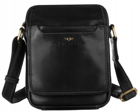 Skórzana listonoszka męska na ramię — Peterson Lumarko!