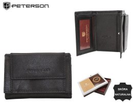 Skórzany, klasyczny, mały portfel damski — Peterson Lumarko!