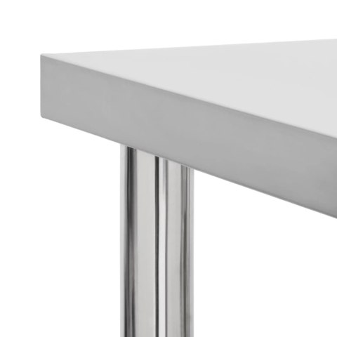 Kuchenny stół roboczy na kółkach, 60x30x85 cm, stal nierdzewna Lumarko!