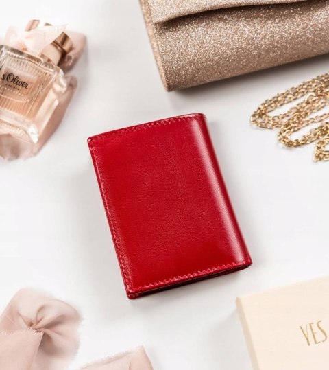 Mały, skórzany portfel damski bez zapięcia — Peterson Lumarko!