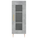 VidaXL Wysoka szafka, szarość betonu, 34,5x34x180 cm