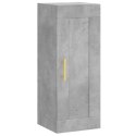 VidaXL Wysoka szafka, szarość betonu, 34,5x34x180 cm