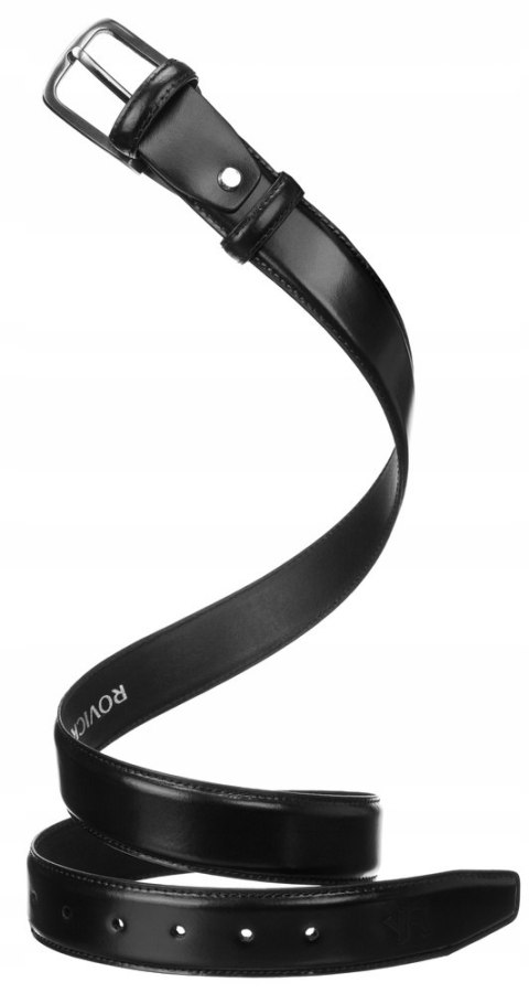 Szeroki, skórzany pasek męski z tradycyjną klamrą — Rovicky Lumarko!