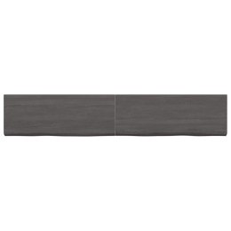 VidaXL Półka, ciemnoszara, 160x30x6 cm, wykończone lite drewno dębowe