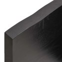 VidaXL Półka, ciemnoszara, 160x50x4 cm, wykończone lite drewno dębowe