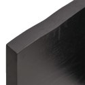 VidaXL Półka, ciemnoszara, 180x40x4 cm, wykończone lite drewno dębowe