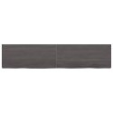 VidaXL Półka, ciemnoszara, 180x40x6 cm, wykończone lite drewno dębowe