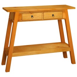 Stolik konsolowy z szufladami, 90x30x75 cm, drewno mahoniowe Lumarko!