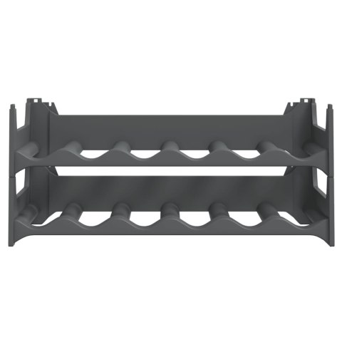 VidaXL Stojak na wino, na 12 butelek, PP, sztaplowany