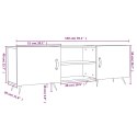 Szafka pod TV, biała, 150x30x50 cm, materiał drewnopochodny Lumarko!