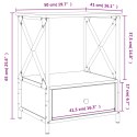 Stoliki nocne, 2 szt., czarne, 50x41x65 cm Lumarko!