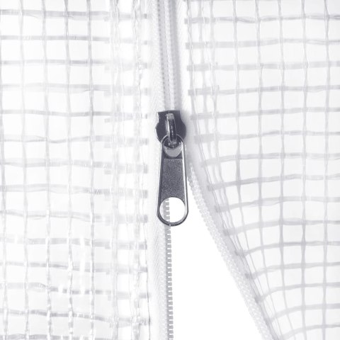 Szklarnia ze stalową ramą, biała, 32 m², 16x2x2 m Lumarko!