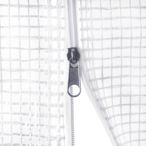 VidaXL Szklarnia ze stalową ramą, biała, 54 m², 18x3x2 m