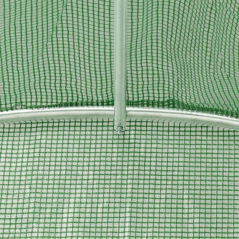 Szklarnia ze stalową ramą, zielona, 48 m², 16x3x2 m