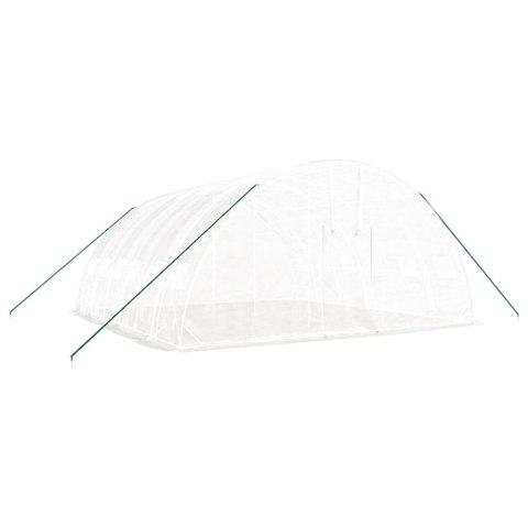 Szklarnia ze stalową ramą, biała, 36 m², 6x6x2,85 m
