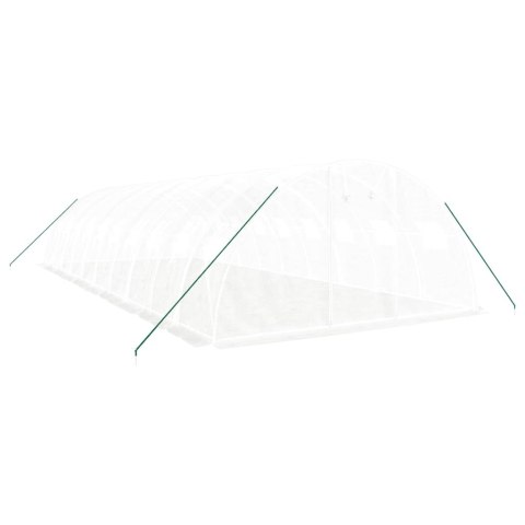 Szklarnia ze stalową ramą, biała, 40 m², 10x4x2 m Lumarko!