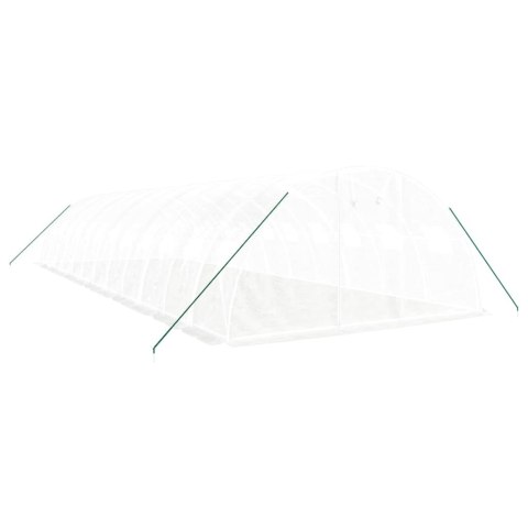 VidaXL Szklarnia ze stalową ramą, biała, 48 m², 12x4x2 m