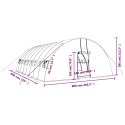 Szklarnia ze stalową ramą, zielona, 48 m², 8x6x2,85 m Lumarko!