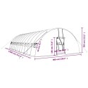 VidaXL Szklarnia ze stalową ramą, zielona, 72 m², 12x6x2,85 m