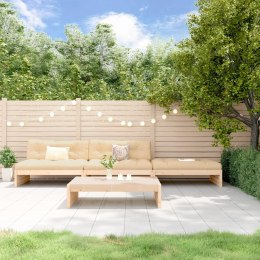 VidaXL 4-cz. zestaw wypoczynkowy do ogrodu, z poduszkami, lite drewno