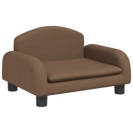 VidaXL Sofa dla dzieci, brązowa, 50x40x30 cm, obita tkaniną