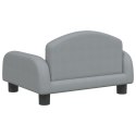 Sofa dla dzieci, jasnoszara, 50x40x30 cm, obita tkaniną Lumarko!