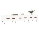 Szafka pod TV, biała, 150x36x30 cm, materiał drewnopochodny Lumarko!