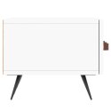 Szafka pod TV, biała, 150x36x30 cm, materiał drewnopochodny Lumarko!