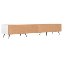 Szafka pod TV, biała, 150x36x30 cm, materiał drewnopochodny Lumarko!