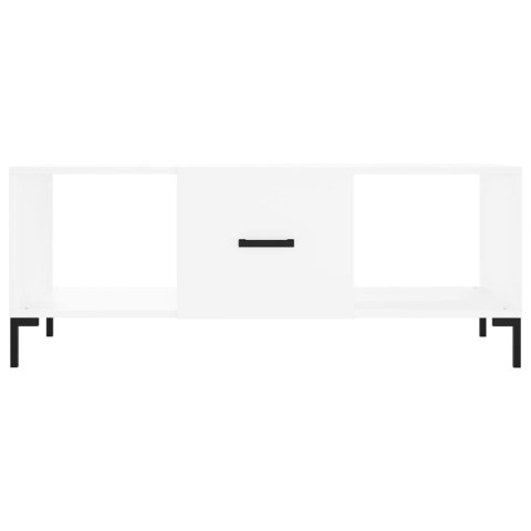 VidaXL Stolik kawowy, biały, 102x50x40 cm, materiał drewnopochodny