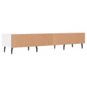 VidaXL Szafka pod TV, biała, 150x36x30 cm, materiał drewnopochodny