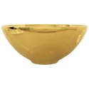 Umywalka, 32,5 x 14 cm, ceramiczna, złota Lumarko!