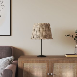 Klosz do lampy, brązowy, Ø30x20 cm, wiklina Lumarko!