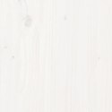 VidaXL Podnóżek ogrodowy, biały, 120x80 cm, lite drewno sosnowe